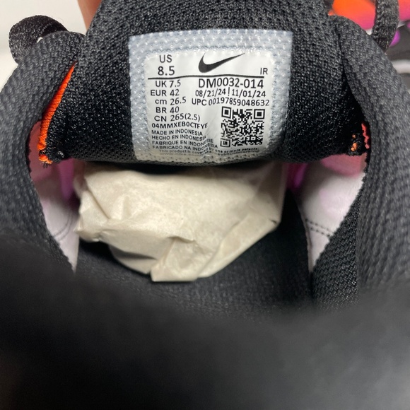 Nike Air Max Plus Total Orange Vivid Purple Shoes (DM0032 014) - Picture 6 of 9